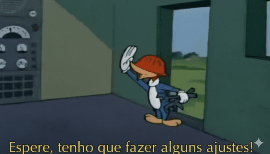 Espere, tenho que fazer alguns ajuste